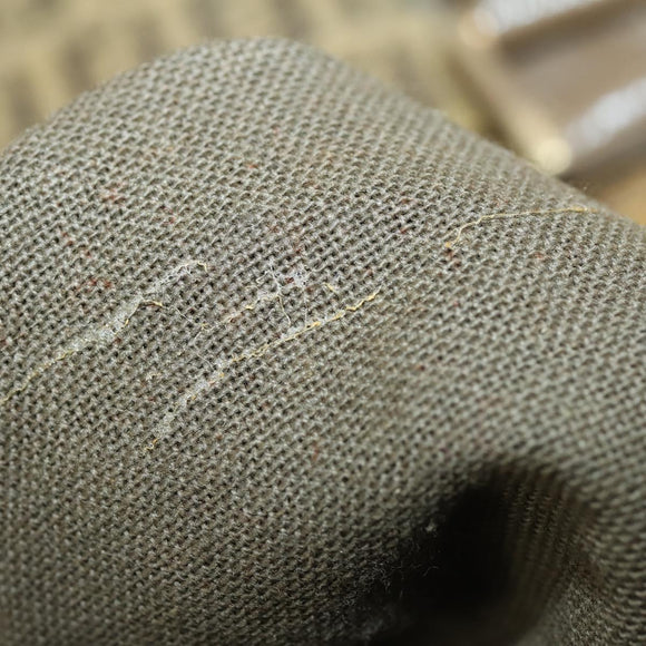 FENDI Zucchino Canvas Boston Bag Coated Canvas Brown Gold Auth 143353