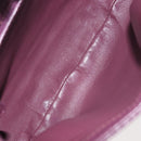 BVLGARI Chandra Shoulder Bag Leather Purple Gold Auth 143355-10