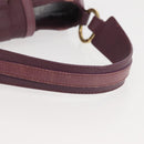 BVLGARI Chandra Shoulder Bag Leather Purple Gold Auth 143355-7