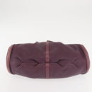 BVLGARI Chandra Shoulder Bag Leather Purple Gold Auth 143355-5