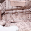 Salvatore Ferragamo Chain Vala Shoulder Bag Enamel Beige Silver Auth 143357-18