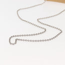 Salvatore Ferragamo Chain Vala Shoulder Bag Enamel Beige Silver Auth 143357-8