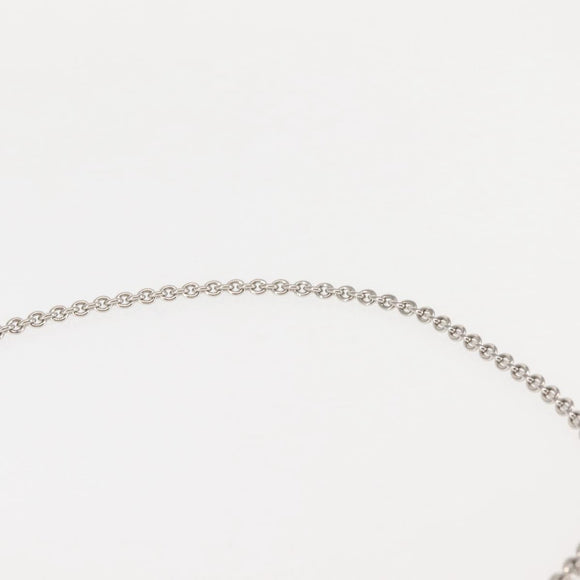 Salvatore Ferragamo Chain Vala Shoulder Bag Enamel Beige Silver Auth 143357