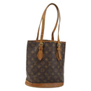 LOUIS VUITTON Monogram Bucket PM Shoulder Bag M42238 LV Auth 143358-1