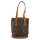 LOUIS VUITTON Monogram Bucket PM Shoulder Bag M42238 LV Auth 143358-13