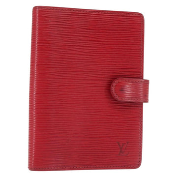 LOUIS VUITTON Epi Agenda PM Day Planner Cover Red R20057 LV Auth 143361