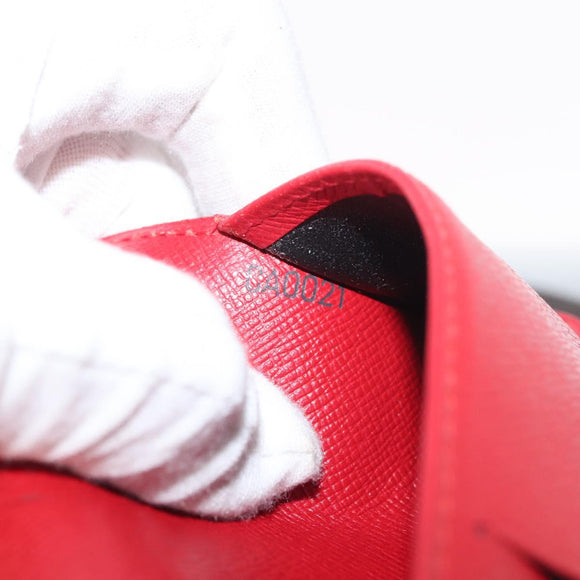 LOUIS VUITTON Epi Agenda PM Day Planner Cover Red R20057 LV Auth 143361