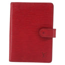 LOUIS VUITTON Epi Agenda PM Day Planner Cover Red R20057 LV Auth 143361-13