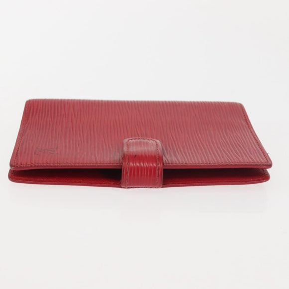 LOUIS VUITTON Epi Agenda PM Day Planner Cover Red R20057 LV Auth 143361