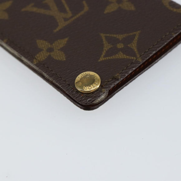 LOUIS VUITTON Monogram Porto Cartes Crdit Pression Card Case M60937 Auth 143363