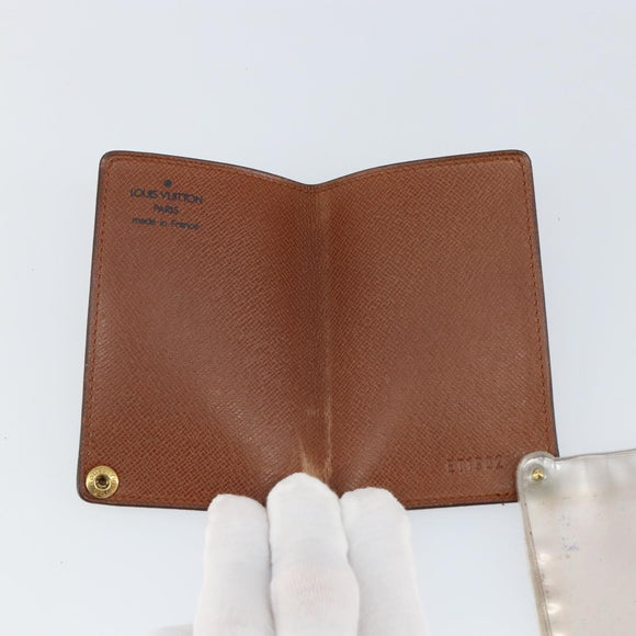 LOUIS VUITTON Monogram Porto Cartes Crdit Pression Card Case M60937 Auth 143363