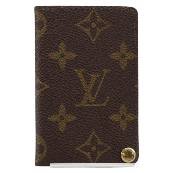 LOUIS VUITTON Monogram Porto Cartes Crdit Pression Card Case M60937 Auth 143363