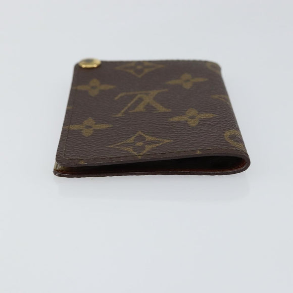 LOUIS VUITTON Monogram Porto Cartes Crdit Pression Card Case M60937 Auth 143363