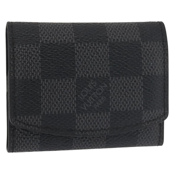 LOUIS VUITTON Damier Graphite Manchetetui LV Auth 143364