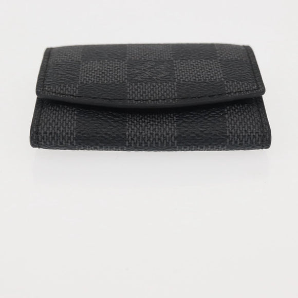 LOUIS VUITTON Damier Graphite Manchetetui LV Auth 143364