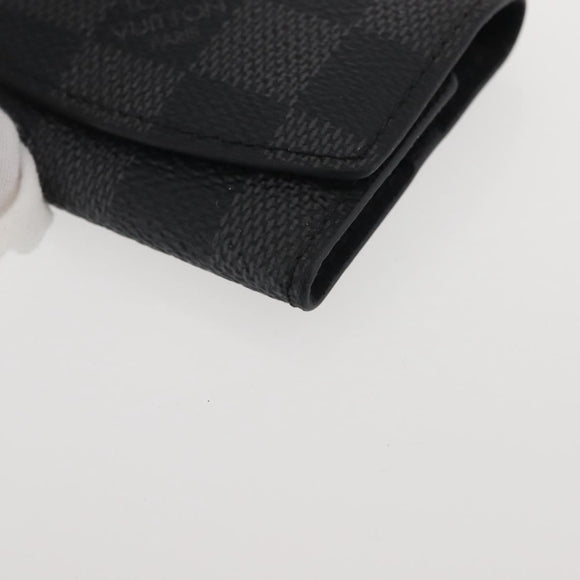 LOUIS VUITTON Damier Graphite Manchetetui LV Auth 143364
