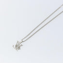 LOUIS VUITTON Monogram Row Necklace metal Silver M02254 LV Auth 143366-14