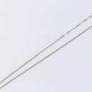 LOUIS VUITTON Monogram Row Necklace metal Silver M02254 LV Auth 143366-15