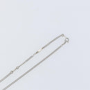 LOUIS VUITTON Monogram Row Necklace metal Silver M02254 LV Auth 143366-16