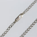 LOUIS VUITTON Monogram Row Necklace metal Silver M02254 LV Auth 143366-17