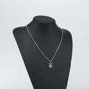 LOUIS VUITTON Monogram Row Necklace metal Silver M02254 LV Auth 143366-18