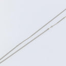 LOUIS VUITTON Monogram Row Necklace metal Silver M02254 LV Auth 143366-5