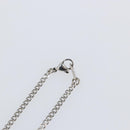 LOUIS VUITTON Monogram Row Necklace metal Silver M02254 LV Auth 143366-7