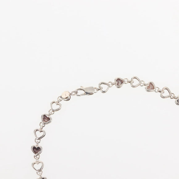 TIFFANY&Co. Puff Heart Necklace Ag925 Silver Auth 143369