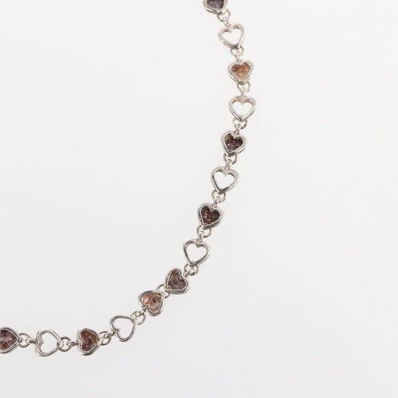 TIFFANY&Co. Puff Heart Necklace Ag925 Silver Auth 143369