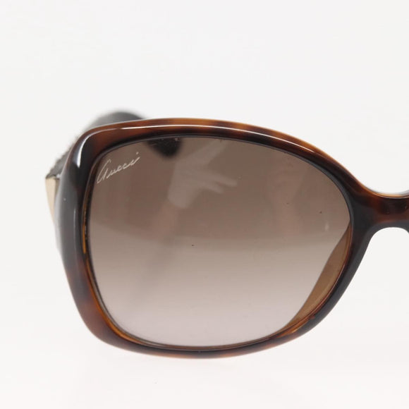 GUCCI Sunglasses plastic Brown Auth 143371