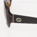 GUCCI Sunglasses plastic Brown Auth 143371-8