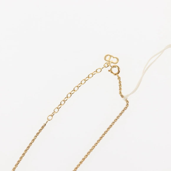 Christian Dior Necklace metal Gold Auth 143372