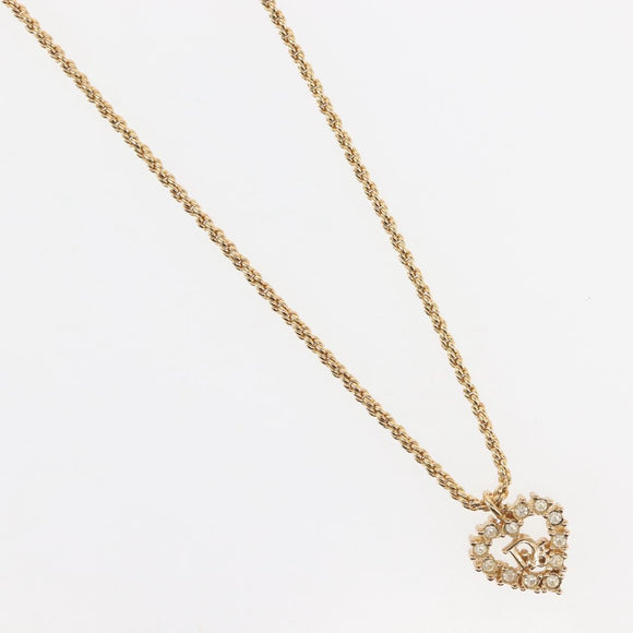 Christian Dior Necklace metal Gold Auth 143372