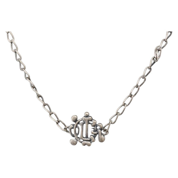 Christian Dior Necklace metal Silver Auth 143373
