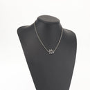 Christian Dior Necklace metal Silver Auth 143373-12