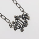 Christian Dior Necklace metal Silver Auth 143373-3