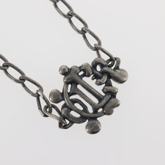 Christian Dior Necklace metal Silver Auth 143373