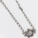 Christian Dior Necklace metal Silver Auth 143373-4