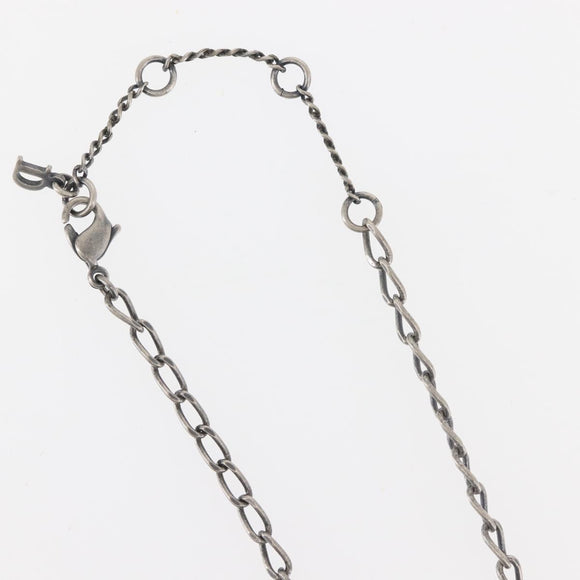 Christian Dior Necklace metal Silver Auth 143373