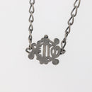 Christian Dior Necklace metal Silver Auth 143373-8