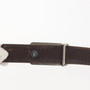 CHANEL Belt Leather 33.1"" Brown CC Auth 143375-6