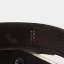 CHANEL Belt Leather 33.1"" Brown CC Auth 143375-8