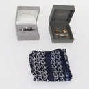 Christian Dior Cuffs metal 3Set Silver Gold Auth 143380-15