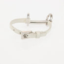 PRADA Charm Metal Leather 2Set Black Silver Auth 143381-8