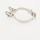 PRADA Charm Metal Leather 2Set Black Silver Auth 143381-9