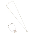 GUCCI Necklace Bracelet metal 2Set Silver Auth 143382-1