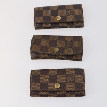 LOUIS VUITTON Damier Ebene Multicles Key Case 6Set LV Auth 143389 - 0