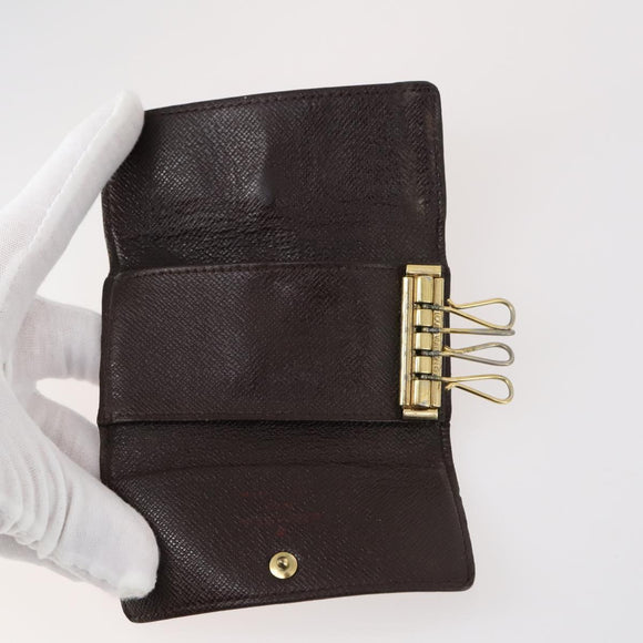 LOUIS VUITTON Damier Ebene Multicles Key Case 6Set LV Auth 143389