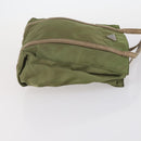 PRADA Tote Bag Nylon 2Set Khaki Black Auth 143394-12