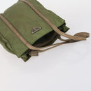 PRADA Tote Bag Nylon 2Set Khaki Black Auth 143394-13
